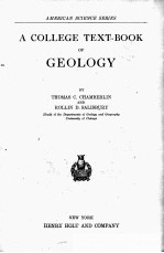 A COLLEGE TEXT-BOOK OF GEOLOGY