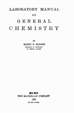 LABORATORY MANUAL OF GENERAL CHEMISTRY