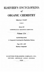 ELSEVIER’S ENCYCLOPAEDIA OF ORGANIC CHEMISTRY SERIES III VOLUME 12B PAGES 1053-2187