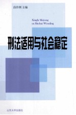 刑法适用与社会稳定