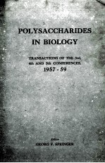 POLYSACCHARIDES IN BIOLOGY