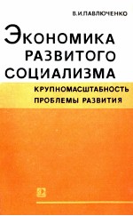 ЭКОНОМИКА РАЗВИТОГО СОЦИАЛИЗМА КРЕПНОМАСШТАБНОСТЬ ПРОБЛЕМЫ РАЗВИТИЯ