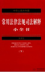 中华人民共和国常用法律法规司法解释小全书  下