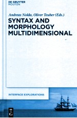 SYNTAX AND MORPHOLOGY MULTIDIMENSIONAL