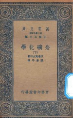 万有文库  第二集七百种  256  岩矿化学  下