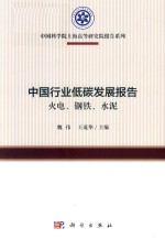 中国行业低碳发展报告  火电、钢铁、水泥