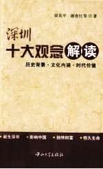 深圳十大观念解读  历史背景文化内涵时代价值