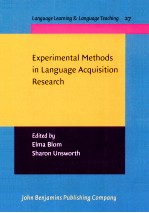 EXPERIMENTAL METHODS IN LANGUAGE ACQUISITION RESEARCH