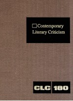 CONTEMPORARY LITERARY CRITICISM VOLUME 180