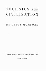 TECHNICS AND CIVILIZATION