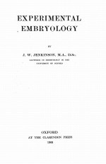 experimental embryology