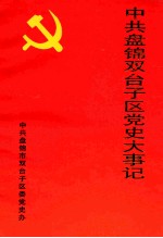 中共盘锦市双台子区党史大事记  1985.7-1995.12