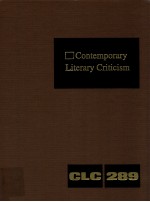 CONTEMPORARY LITERARY CRITICISM VOLUME 289