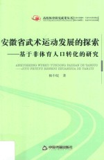 安徽省武术运动发展的探索  基于非体育人口转化的研究