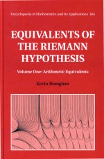 Equivalents of the Riemann Hypothesis Volume One: Arithmetic Equivalents Encyclopedia of Mathematics