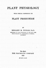 PLANT PHYSIOLOGY WITH SPECIAL REFERENCE TO PLANT PRODUCTION