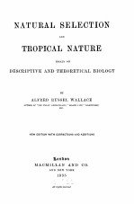 NATURAL SELECTION AND TROPICAL NATURE NEW EDITION