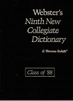 Webster's Ninth New Collegiate Dictionary