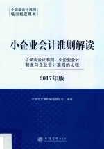 小企业会计准则培训指定用书  小企业会计准则解读  2017年版