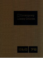 CONTEMPORARY LITERARY CRITICISM VOLUME 78