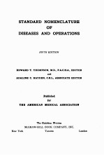 standard nomenclature of diseases and operations fifth edition