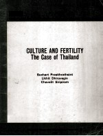 CULTURE AND FERTILITY THE Case of Thailand