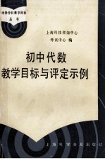 初中代数教学目标与评定示例