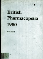 BRITISH PHARMACOPOEIA 1980 VOLUMEⅠ