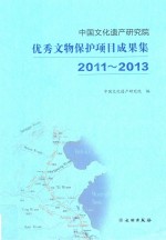 中国文化遗产研究院优秀文物保护项目成果集  2011-2013