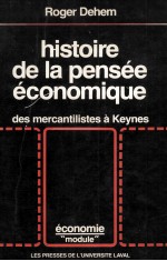 HISTOIRE DE LA PENSéE éCONOMIQUE