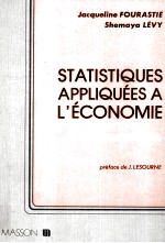 STATISTIQUES APPLIQUéES A L'éCONOMIE