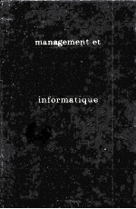 MANAGEMENT ET INFORMATIQUE