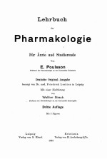 lehrbuch der pharmakologie