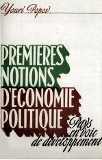 PREMIERES NOTIONS DèCONOMIE POLITIQUE