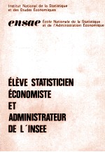 éLèVE STSTISTICEN éCONOMISTE ET ADMINSTRATEUR