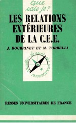 LES RELATIONS EXTéRIEURES DE LA C.E.E.