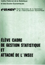 éLèVE CADRE DE GESTION STATISTIQUE ET ATTACHéè???UE ET ATTACHé DE L'INSEE