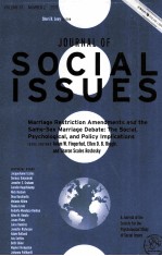 JOURNAL OF SOCIAL ISSUES 201 VOL.67