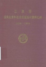 三水市国民经济和社会发展统计资料汇编  1988-1996