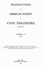 TRANSACTIONS OF THE AMERICAN SOCIETY OF CIVIL ENGINEERS VOLUME 110