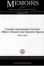 MEMOIRS OF THE AMERICAN MATHEMATICAL SOCIETY NUMBER 978 COMPLEX INTERPOLATION BETWEEN HILBERT