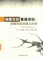 地震灾后重建规划  资源环境承载力评价