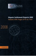 DISPUTE SETTLEMENT REPORTS 2008 VOLUME 17