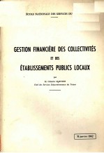 GES TION FINANCIéRE DES COLLECTIVITéS ET DES éTABLISSEMENTS PUBLICS LOCQUX