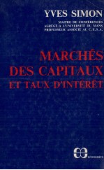 MARCHéS DES CAPITAUX ET TAUX D'INTéRêT