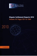 DISPUTE SETTLEMENT REPORTS 2010 VOLUME 3