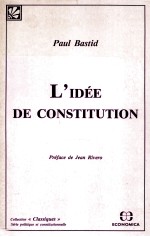 L'IDéE DE CONSTITUTION