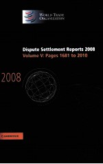 DISPUTE SETTLEMENT REPORTS 2008 VOLUME 5