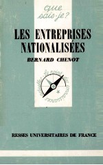 LES ENTREPRISES NATIONALISéES