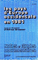 LES PAYS D’EUROPE OCCIDENTALE EN 1981